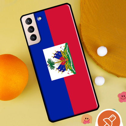 Haiti Haitian Flag For Samsung Galaxy S22 Ultra S9 S10 Note 10 Plus Note 20 S21 Ultra S20 FE Case Phone Cover