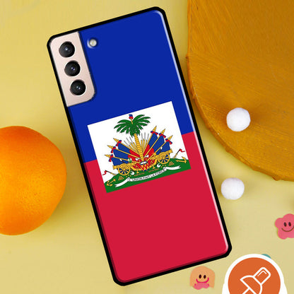 Haiti Haitian Flag For Samsung Galaxy S22 Ultra S9 S10 Note 10 Plus Note 20 S21 Ultra S20 FE Case Phone Cover