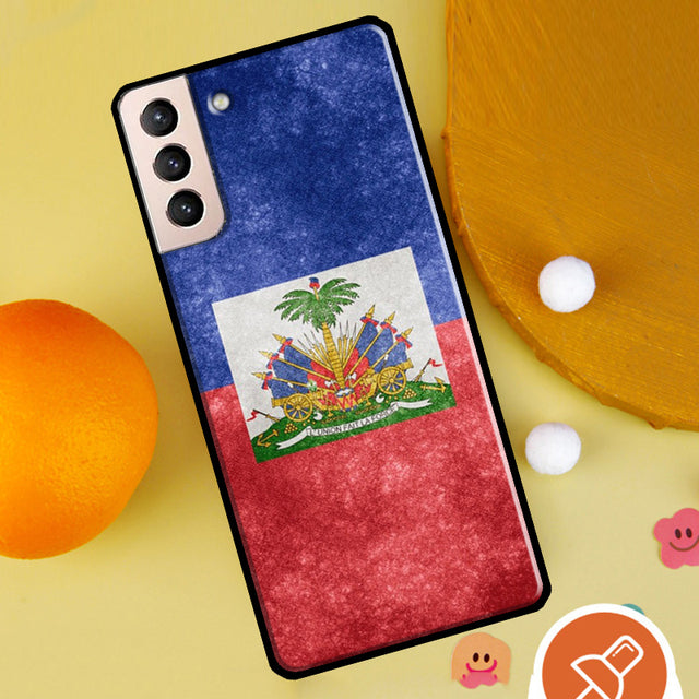 Haiti Haitian Flag For Samsung Galaxy S22 Ultra S9 S10 Note 10 Plus Note 20 S21 Ultra S20 FE Case Phone Cover