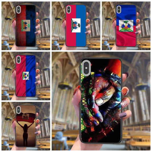 Soft Phone Cases Vintage Haiti Haitian Flag Banner For LG Harmony 4 K31 K51 X Power 2 Q Stylo 4 5 6 V60 ThinQ 5G Vente