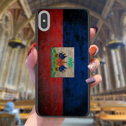 Soft Phone Cases Vintage Haiti Haitian Flag Banner For LG Harmony 4 K31 K51 X Power 2 Q Stylo 4 5 6 V60 ThinQ 5G Vente