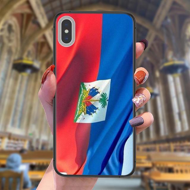 Soft Phone Cases Vintage Haiti Haitian Flag Banner For LG Harmony 4 K31 K51 X Power 2 Q Stylo 4 5 6 V60 ThinQ 5G Vente