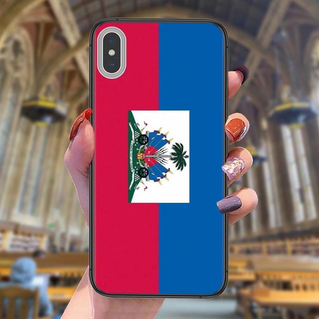 Soft Phone Cases Vintage Haiti Haitian Flag Banner For LG Harmony 4 K31 K51 X Power 2 Q Stylo 4 5 6 V60 ThinQ 5G Vente