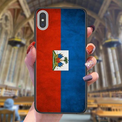 Soft Phone Cases Vintage Haiti Haitian Flag Banner For LG Harmony 4 K31 K51 X Power 2 Q Stylo 4 5 6 V60 ThinQ 5G Vente